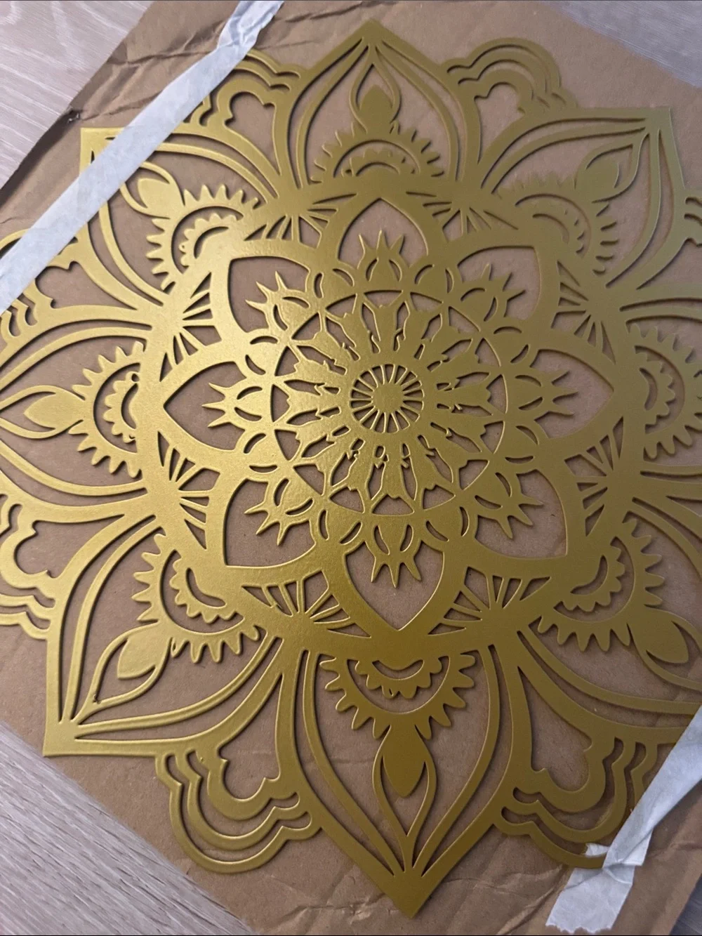 Gold Mandala Metal Wall Art - Decorative Home Wall Decor